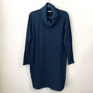 J.Jill Pure Jill Dress Womens Size Medium Cowl Neck Teal